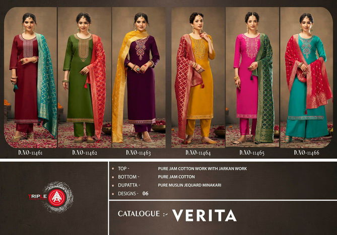 Verita By Triple Aaa Heavy Designer Salwar Suits Wholesale Clothing Distributors In India
